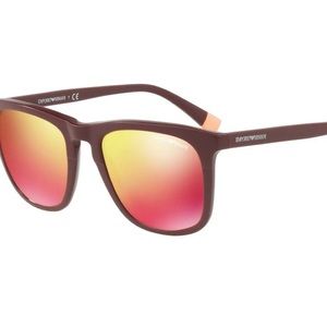 Authentic EMPORIO ARMANI EA4105F-55986Q Sunglasses Bordeaux /Red *NEW* 53 mm